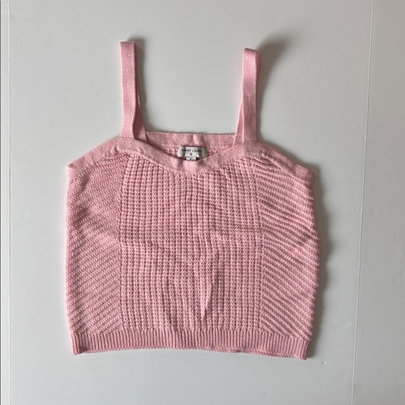 NWOT - Sandy Liang LIMITED EDITION Sweater Knit Pink Tank Top - Picture 4 of 7